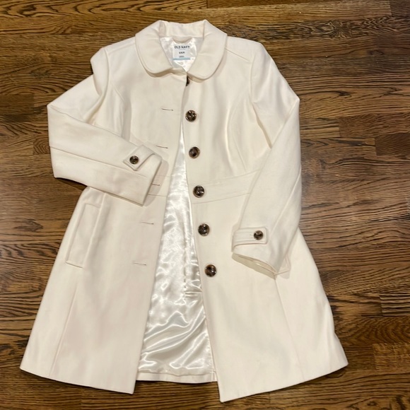 Old Navy Jackets & Blazers - Old Navy 3/4 Wool Blend Ivory Coat